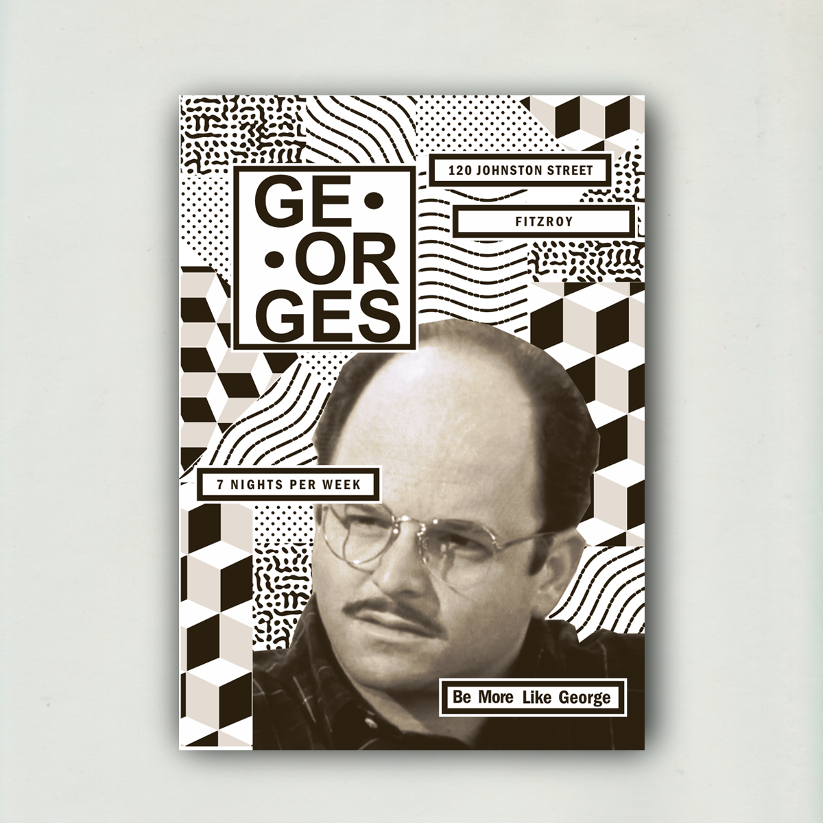 Georges Bar - A0 Poster - BNW - Upload 4