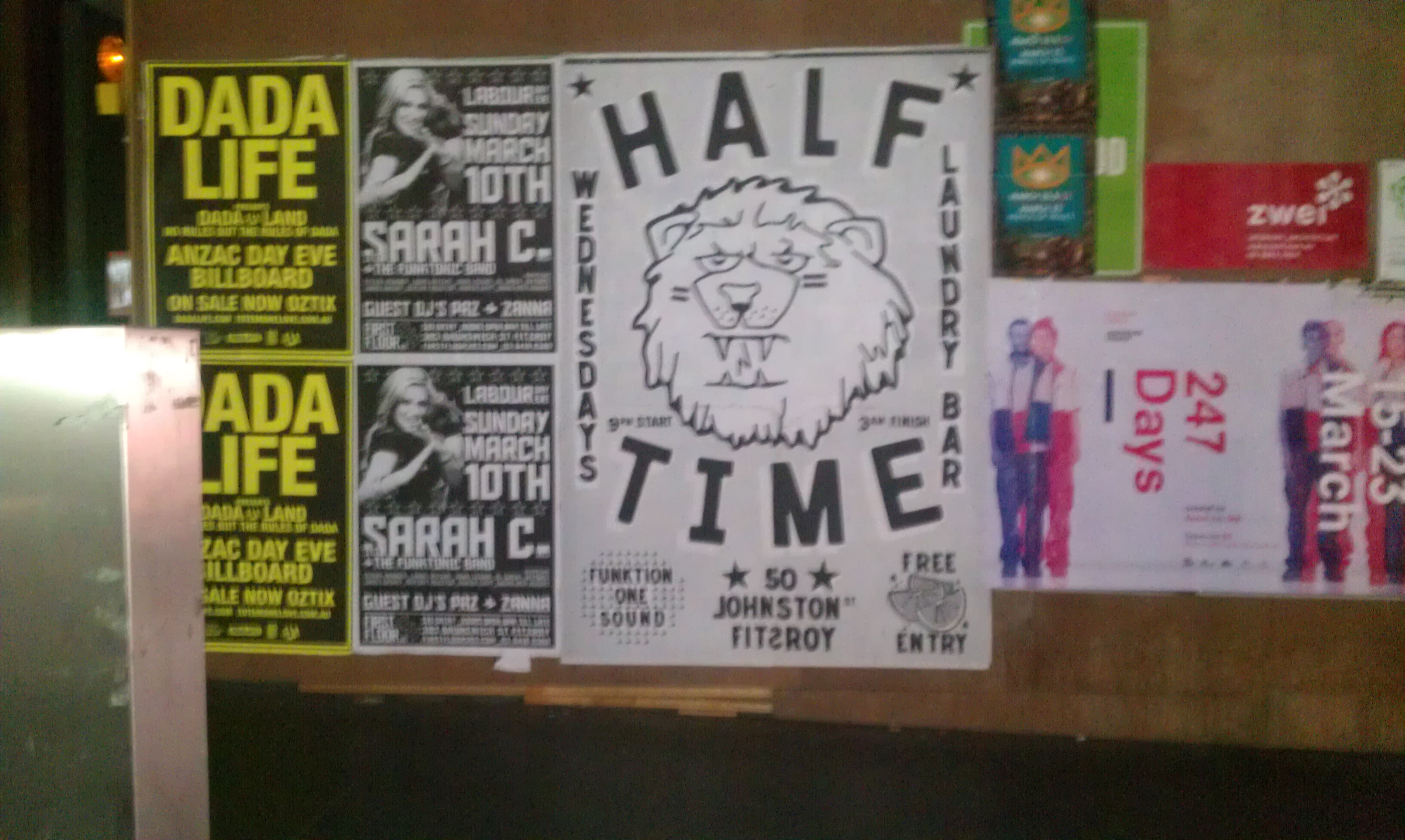 Half Time - Laundry Bar  - Wednesdays - Street Poster