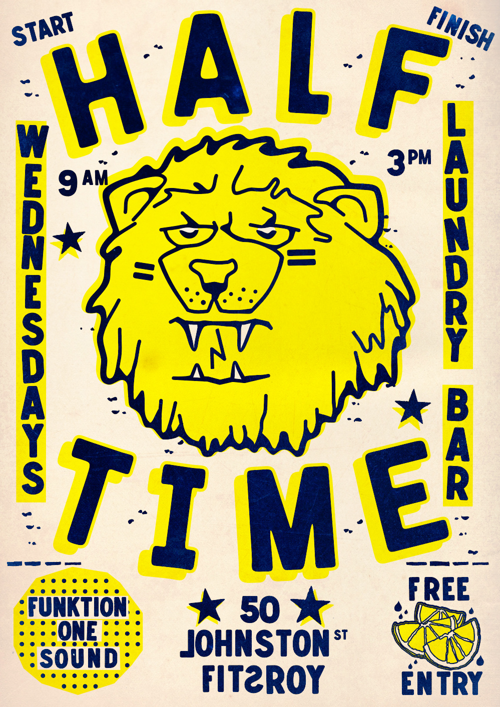 Half Time - Laundry Bar  - Wednesdays - White