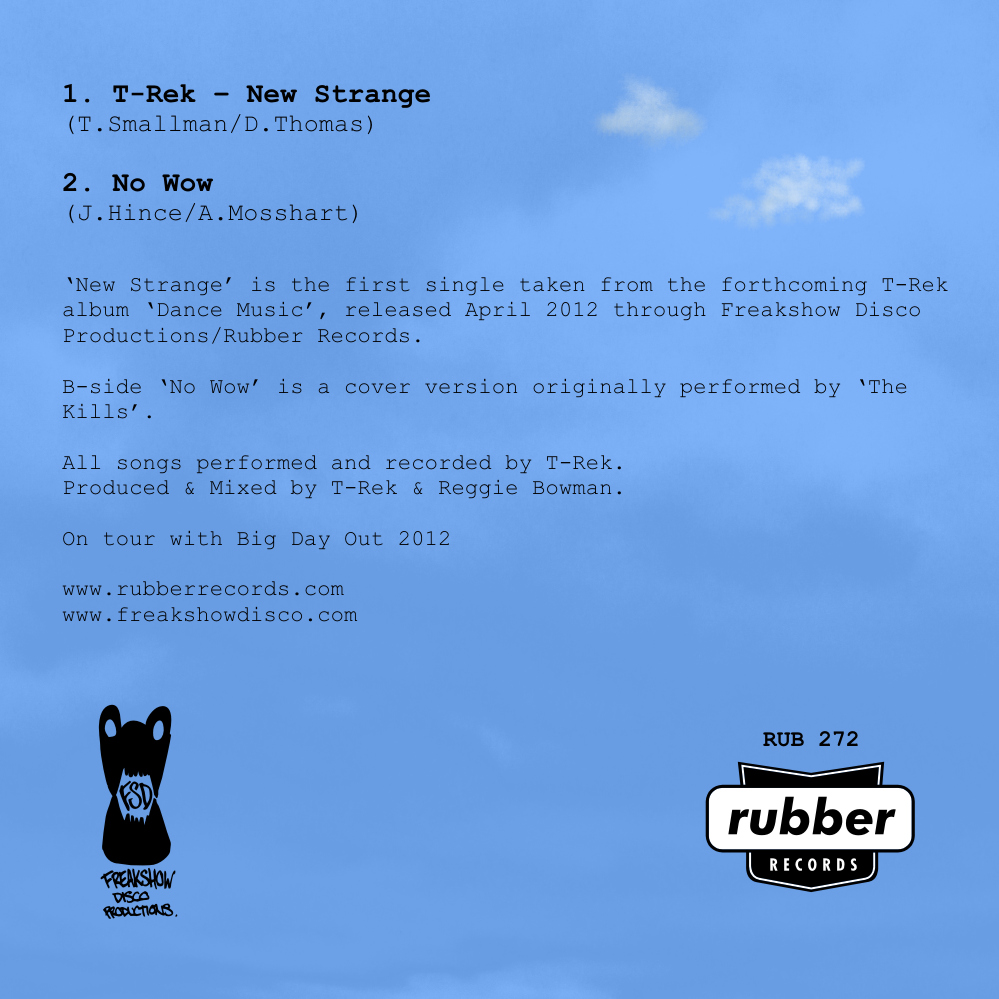 T-Rek - New Strange - Promo Cd - Paper Back